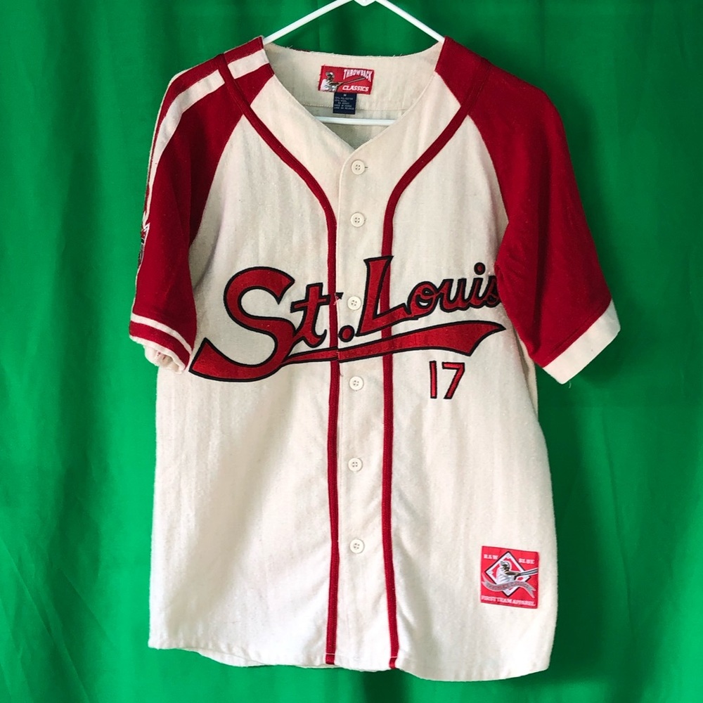 Vintage Throwback Classic St Louis Baseball Jersey